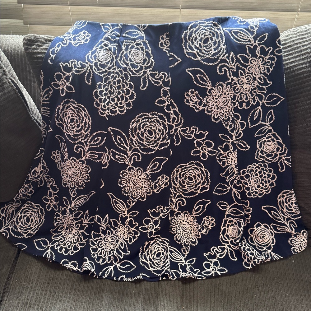 Floral Embroidered Skirt
